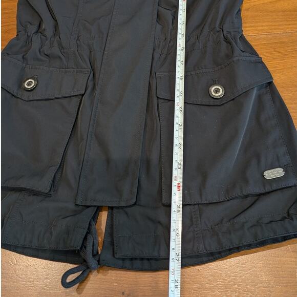 Abercrombie & Fitch Black A&F Nylon Parka Hooded Jacket, size S - Picture 5 of 9